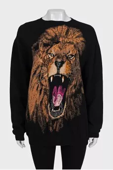 Men's sweater with a print