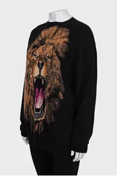 Men's sweater with a print