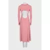 Fitted dress with a cutout back