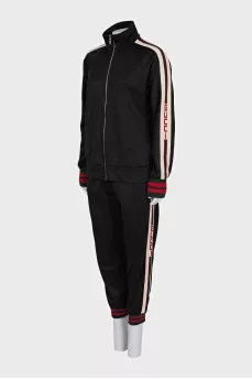 Black suit with stripes