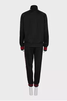 Black suit with stripes
