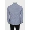 Men's single-breasted plaid jacket