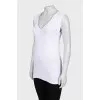 White T-shirt with rhinestones