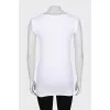 White T-shirt with rhinestones