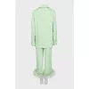 Green suit with removable feathers on the legs