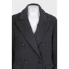 Cashmere coat with pockets