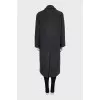Cashmere coat with pockets