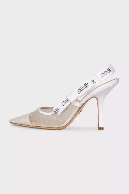 J'Adior mesh slingbacks