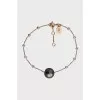 Gold bracelet with pearls and diamonds