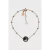 Gold bracelet with pearls and diamonds