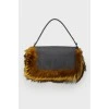 Bag with one pen and fur