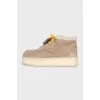 Suede square toe boots