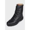 Fresh leather boots