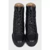 Fresh leather boots