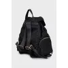 Black backpack with side pockets
