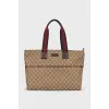 Shopper with a signature monogram