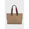 Shopper with a signature monogram