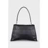 Hourglass bag with gold-tone hardware