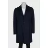 Men's camel wool coat with tag