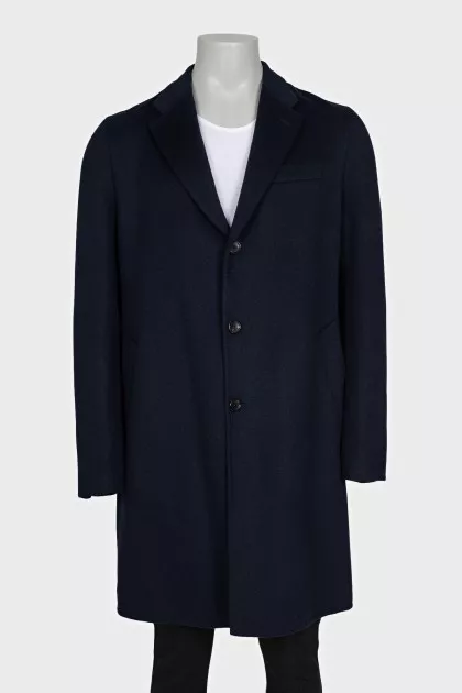 Men's camel wool coat with tag