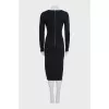 Fitted midi dress with long sleeves