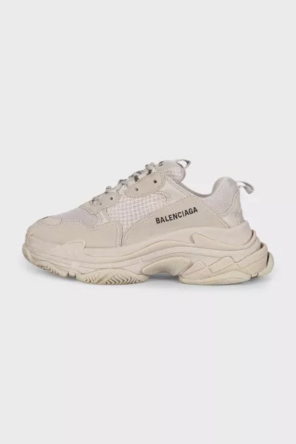 Beige Triple S sneakers