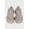 Beige Triple S sneakers