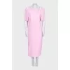 Pink midi dress