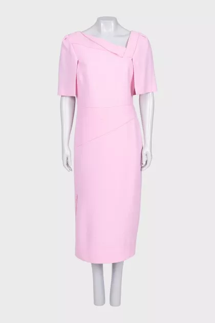 Pink midi dress