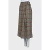 Houndstooth print wrap skirt
