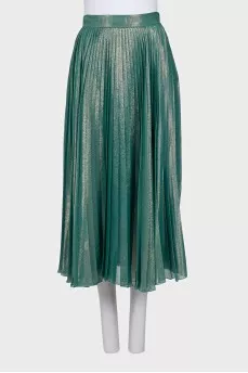 Pleated skirt with tag
