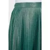 Pleated skirt with tag