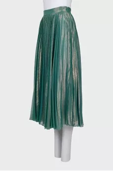 Pleated skirt with tag