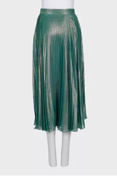 Pleated skirt with tag