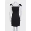 Black dress with accent shoulders