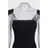Black dress with accent shoulders