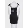 Black dress with accent shoulders