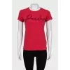 Fitted T-shirt with applique