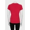 Fitted T-shirt with applique