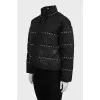 Cropped jacket with chains