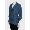 Denim jacket with patch pockets