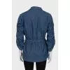 Denim jacket with patch pockets