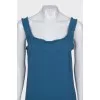 Blue dress with fringe