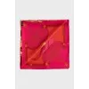 Red printed silk scarf