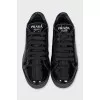 Patent leather sneakers