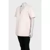 Loose-fitting leather T-shirt
