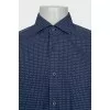 Men's button-down shirt with a small print