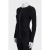 Jacket made of suede and textile