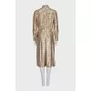 Fitted gold jumpsuit