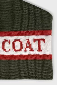 Khaki knitted hat